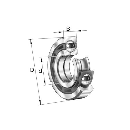 Fag Bearings Four-Point Contact Bearing, QJ318N2MPA QJ318N2MPA